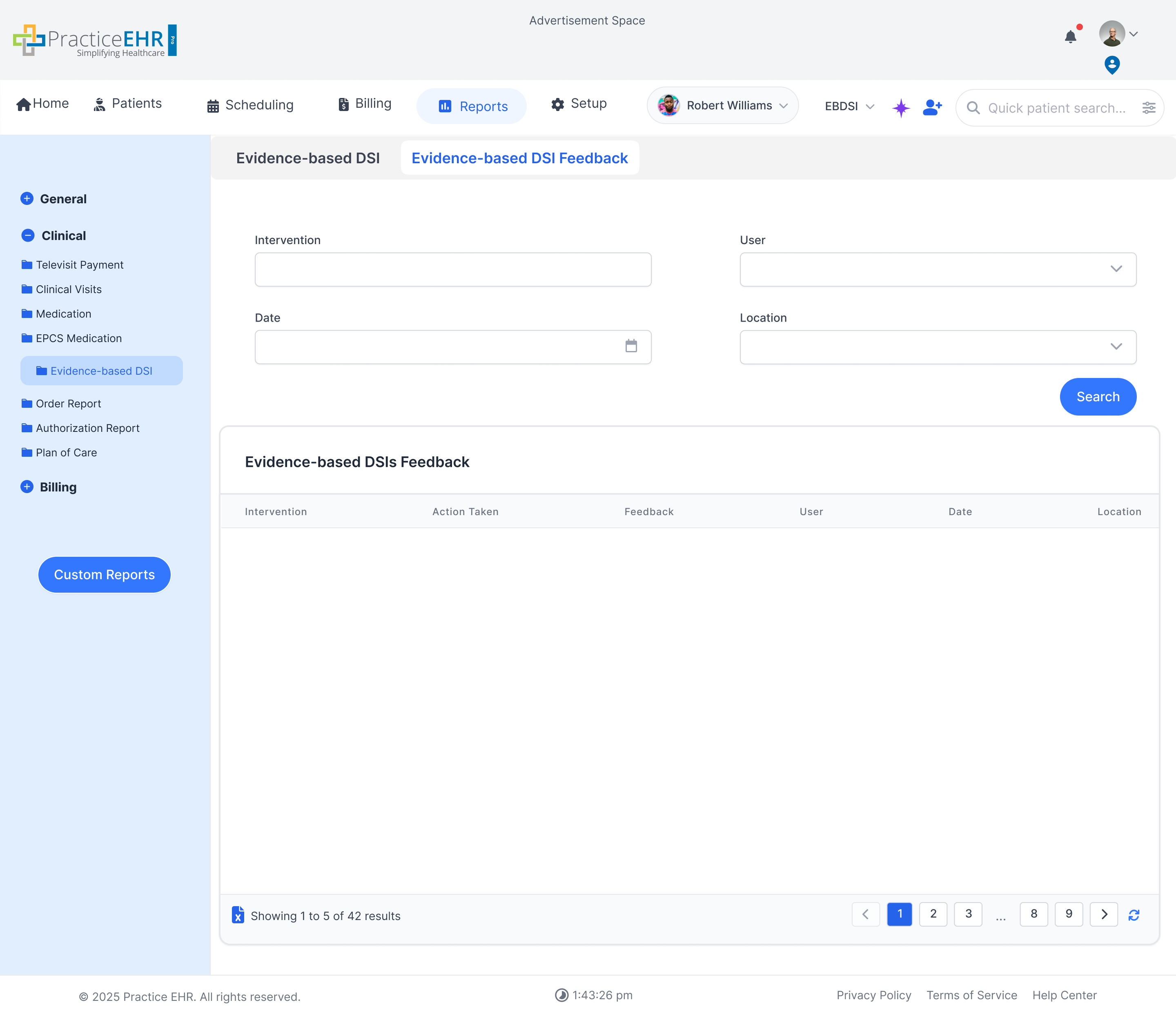 Evidence-based DSI Feedback
